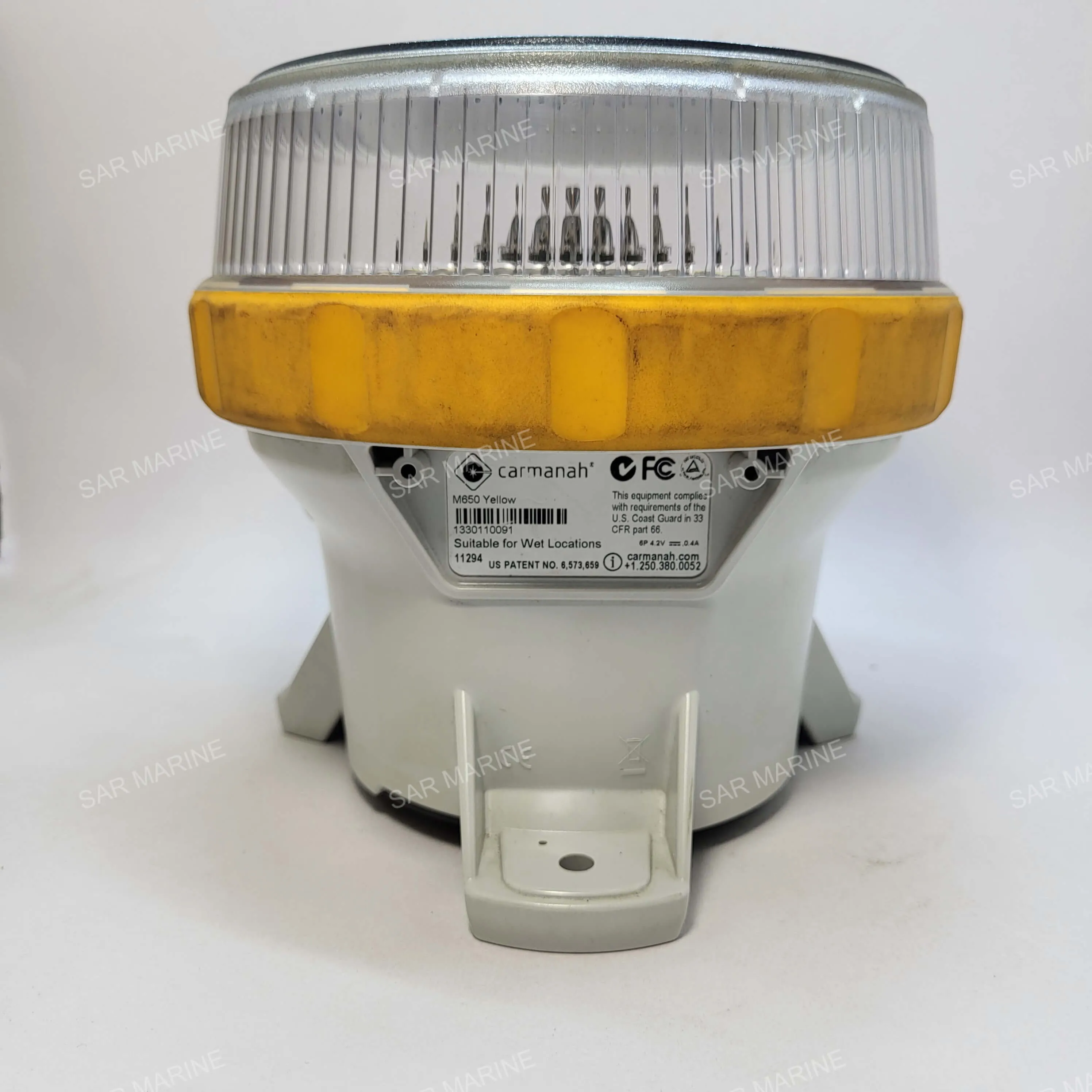 Carmanah M650 LED Solar Marine Lantern in Yellow - For Buoys and Beacons