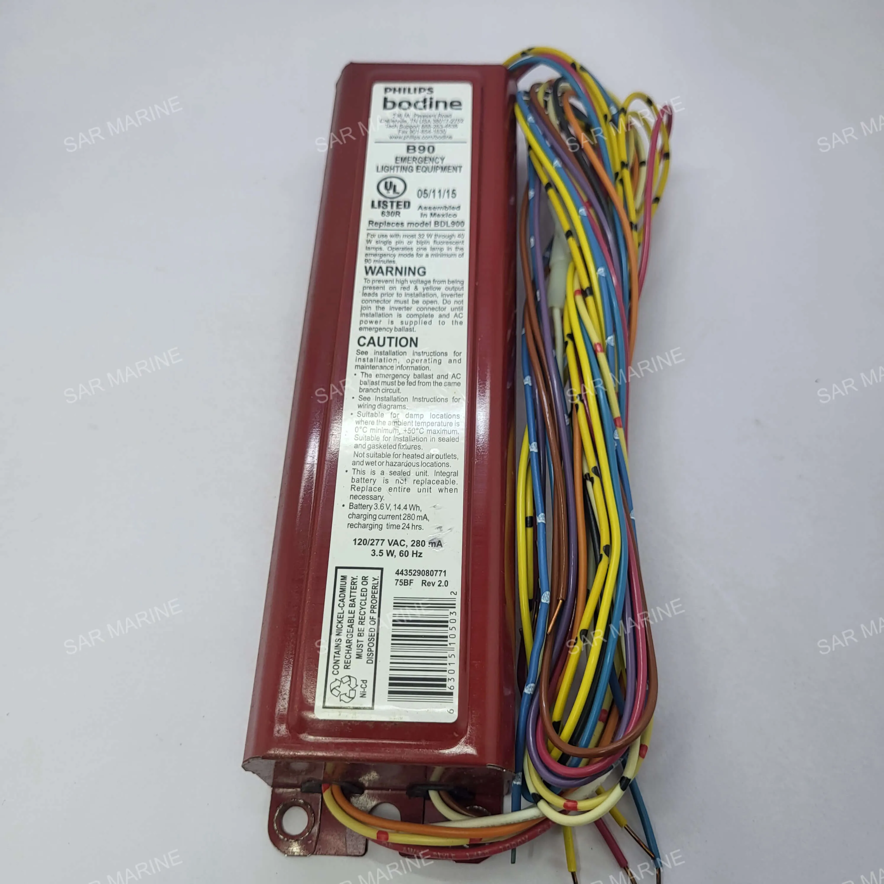 Philips Bodine B90 Emergency Ballast Lighting Equipment