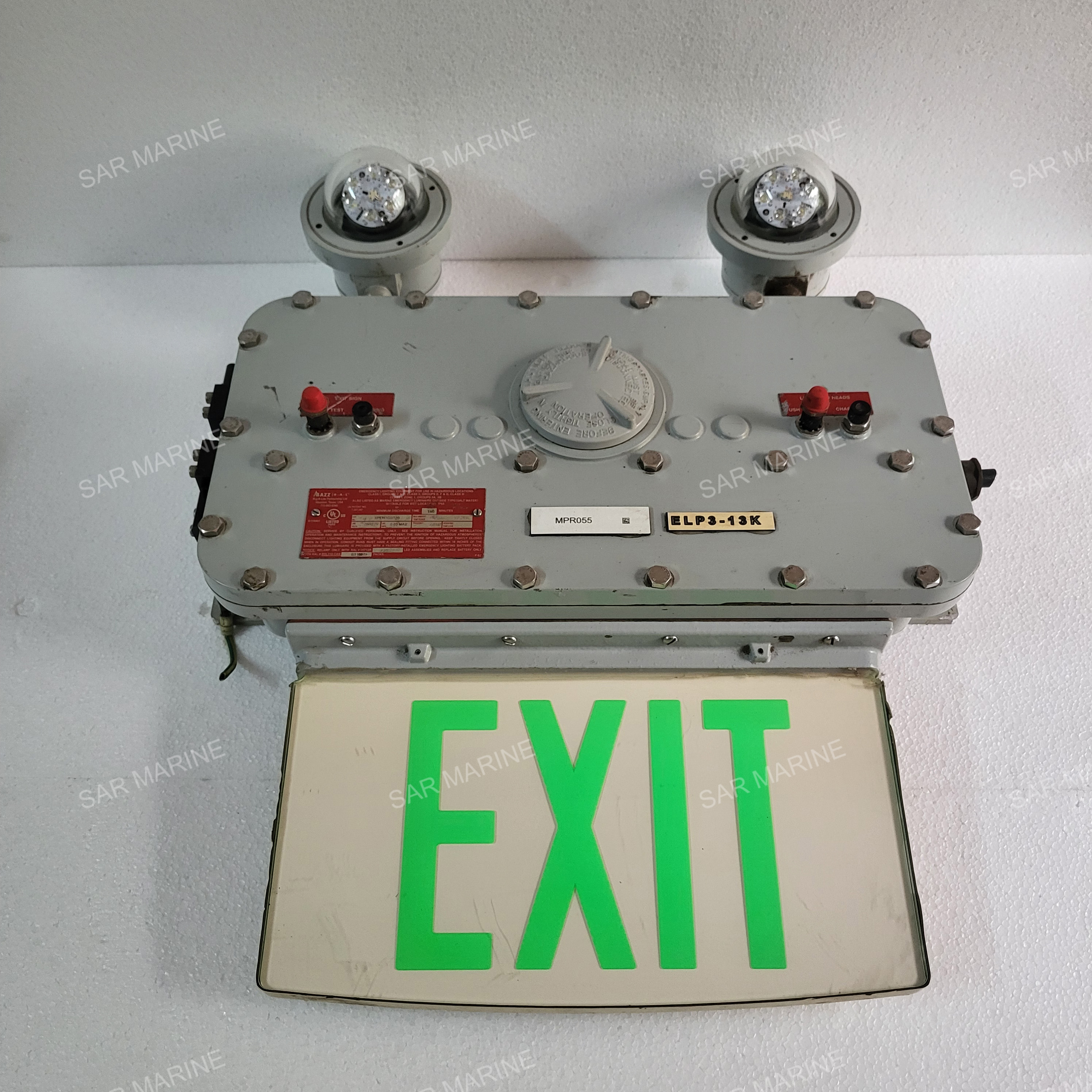 RIG-A-LITE XPEH1GDT20 LED Explosion Proof Exit And Emergency Signage With Light