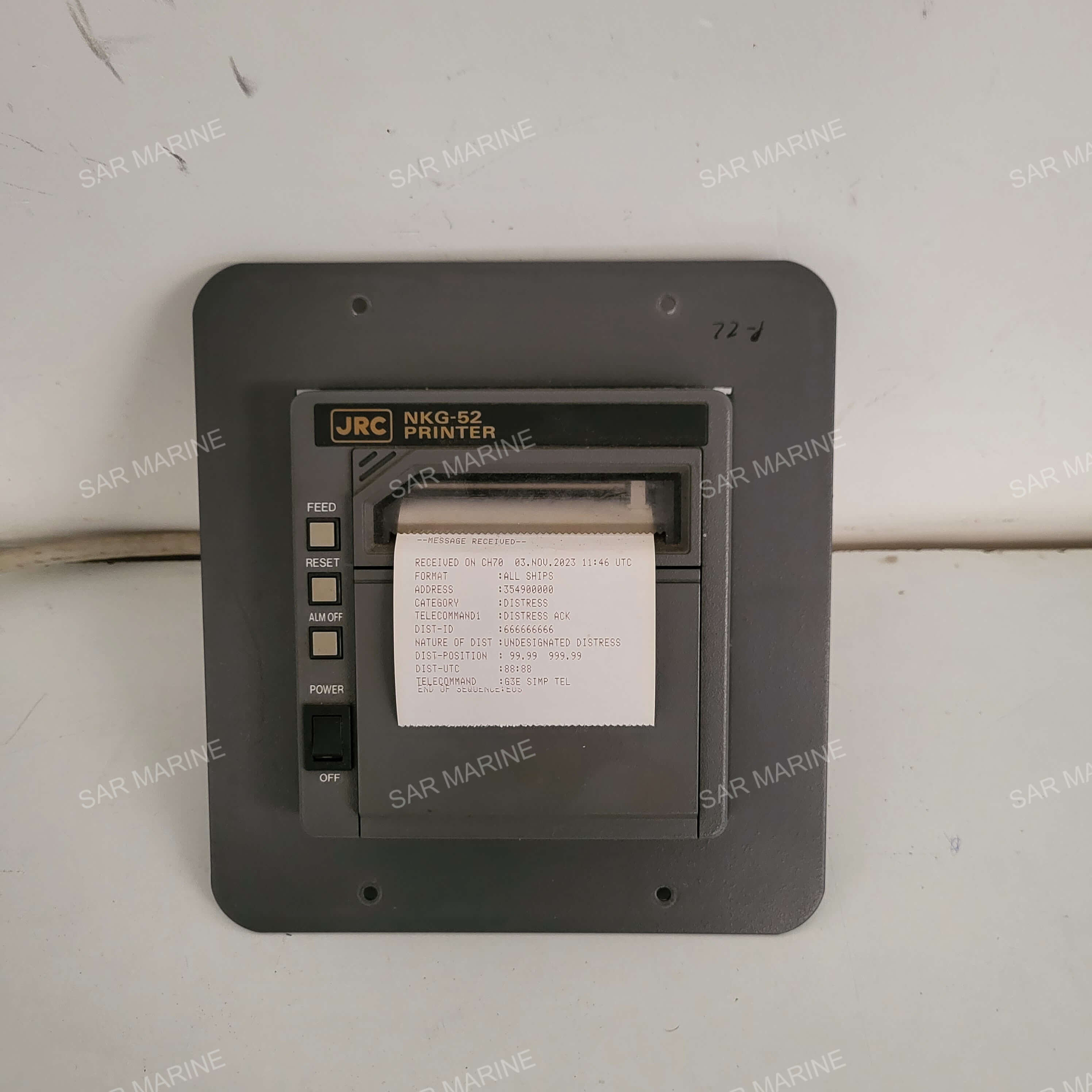 JRC NKG-52 Printer - Tested Working