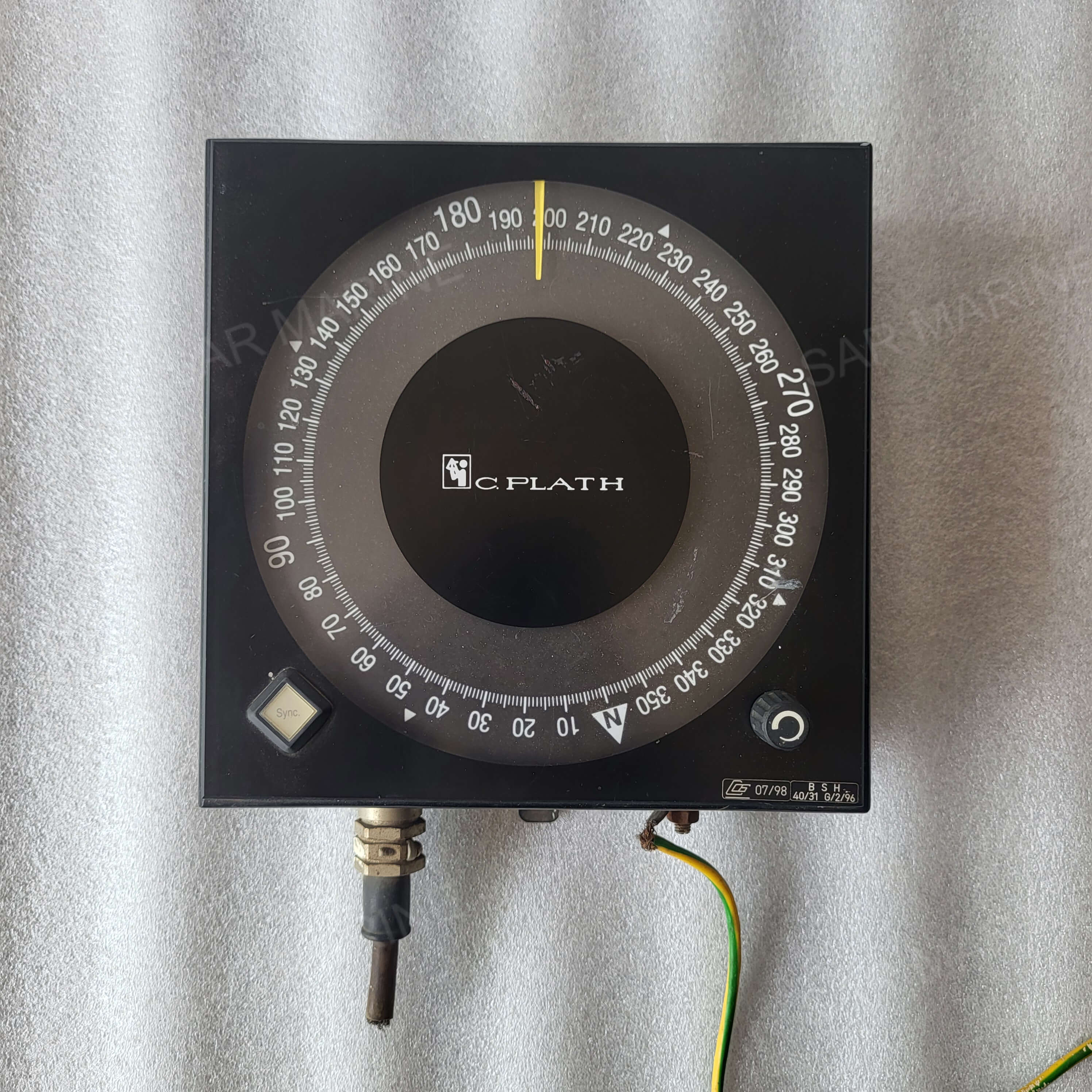 C.Plath 4881-AC Rev. AR Gyro Repeater - Tested Working