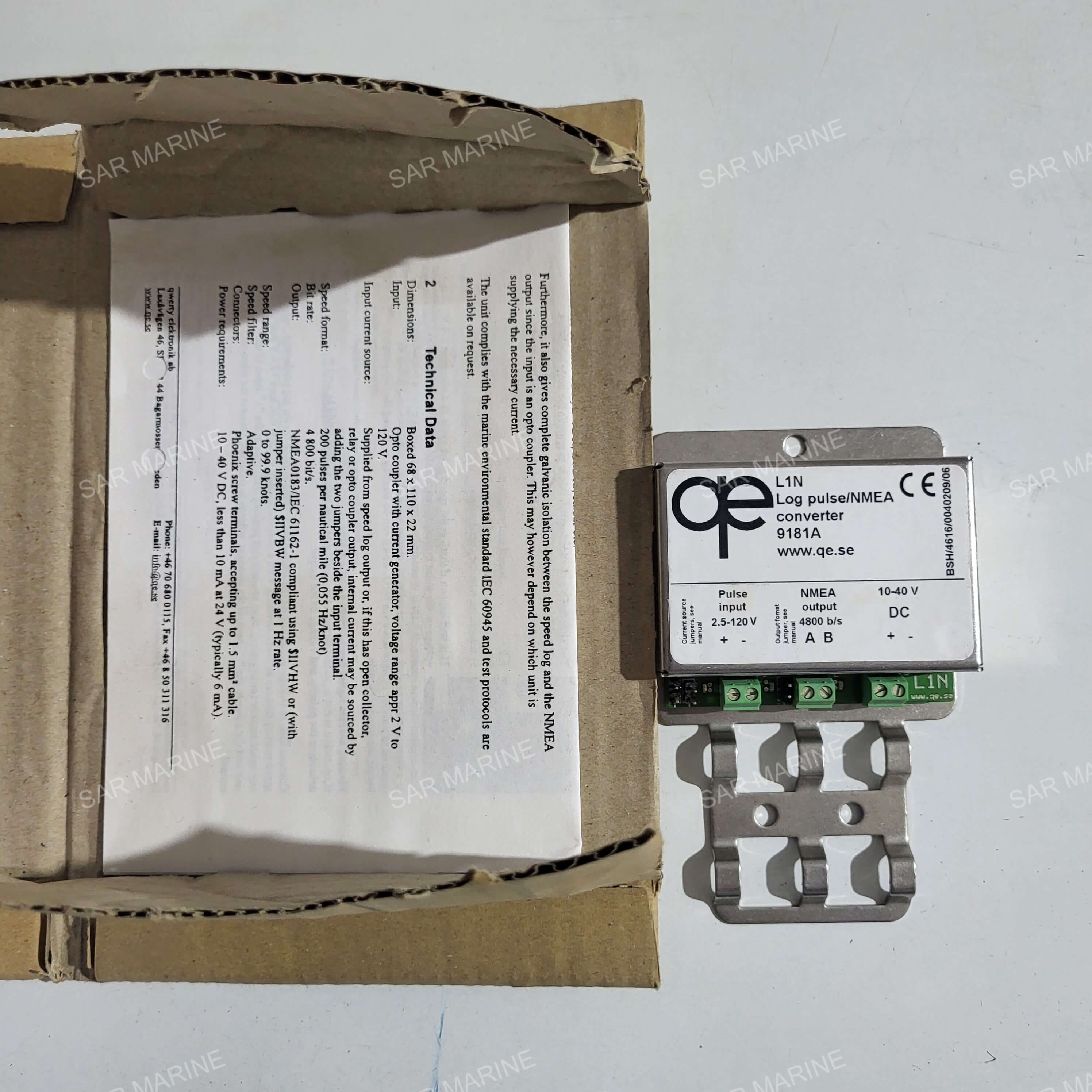 QWERTY ELEKTRONIK 9244A NMEA 1N4 NMEA Buffer L1N 9181A Log Pulse NMEA Converter