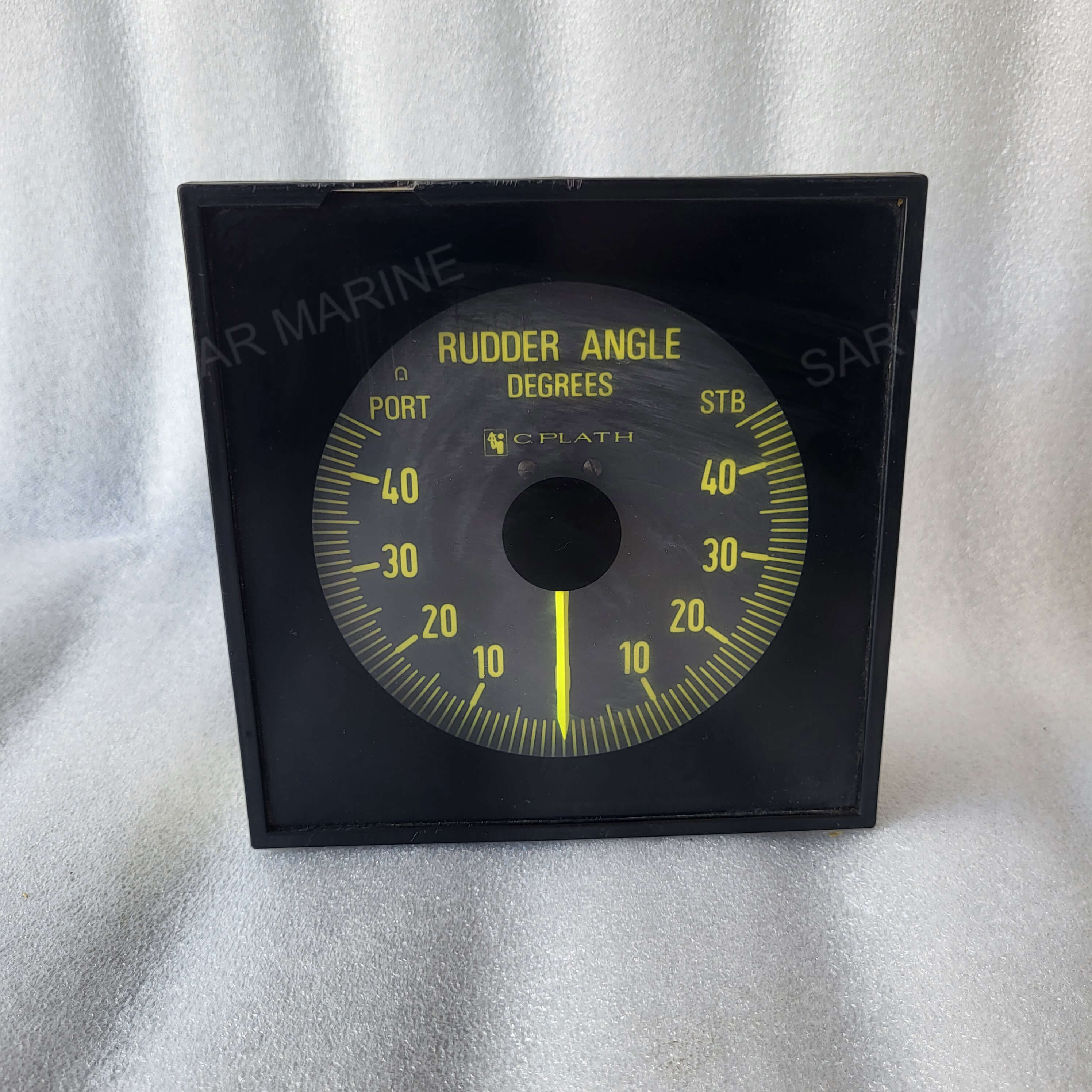 C.PLATH LITTON DEIF DLQ144-PC-PY Rudder Angle Degrees Meter