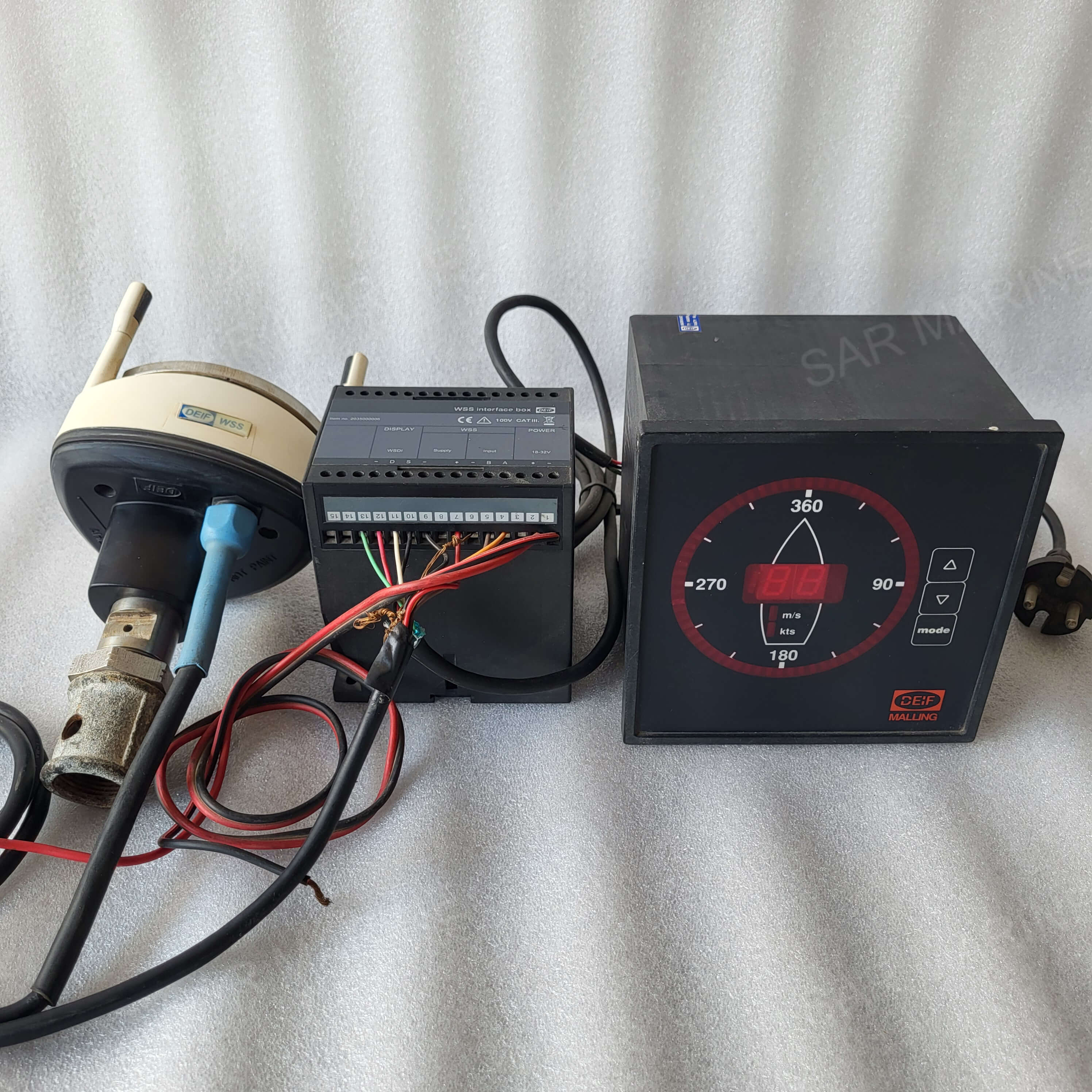 DEIF 879.50 Wind Display and Speed & Direction Indicator - Tested Working
